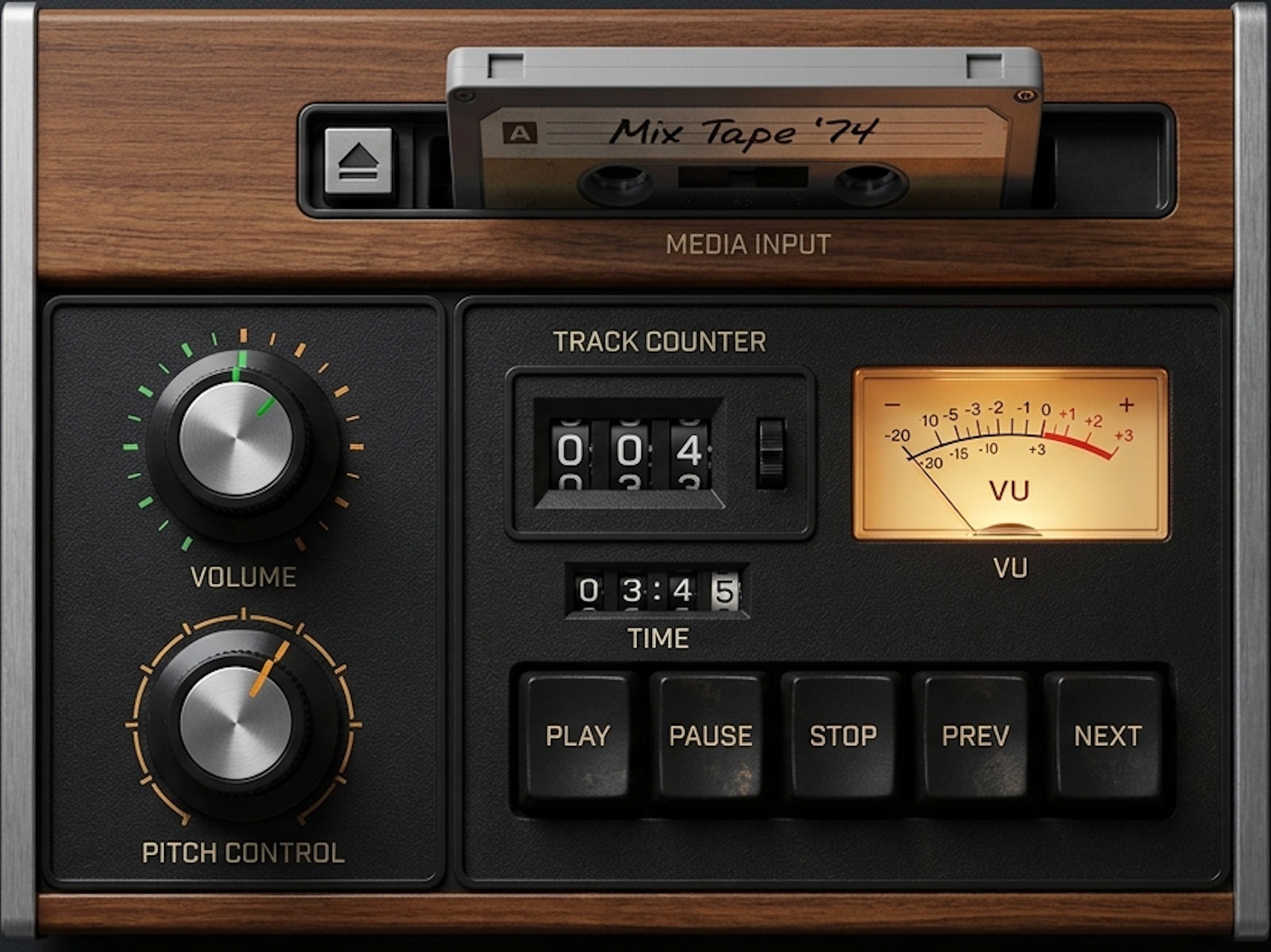 Reel-to-reel tape deck